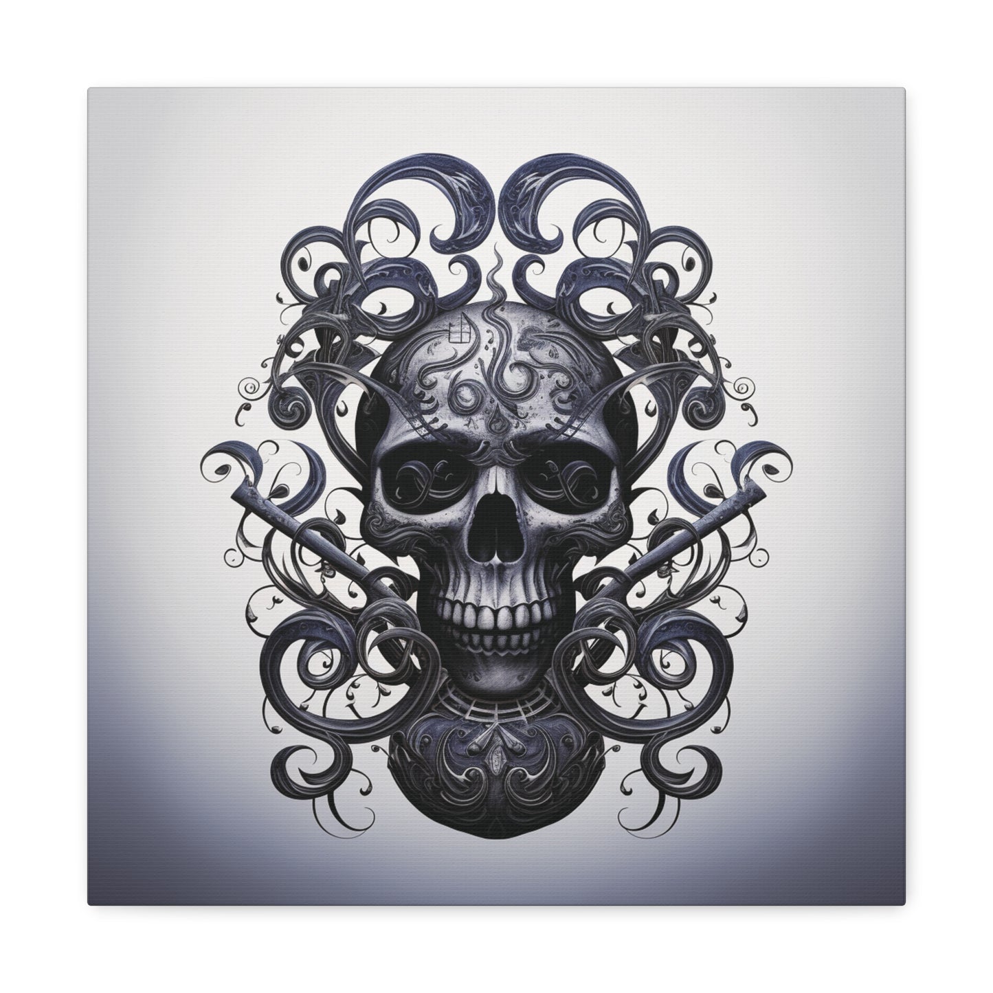 Canvas Gallery Wraps Skull Treble Clef 1