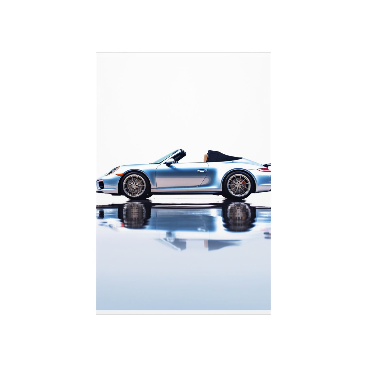 Premium Matte Vertical Posters 911 Speedster on water 1