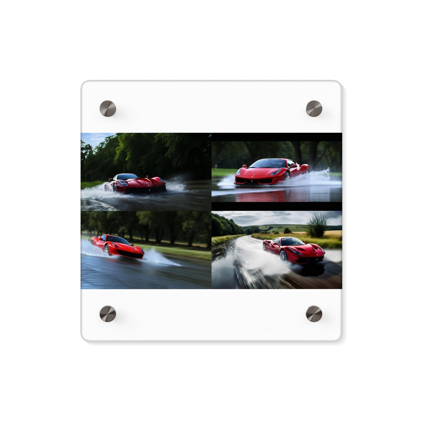 Acrylic Wall Art Panels Water Ferrari Splash 5