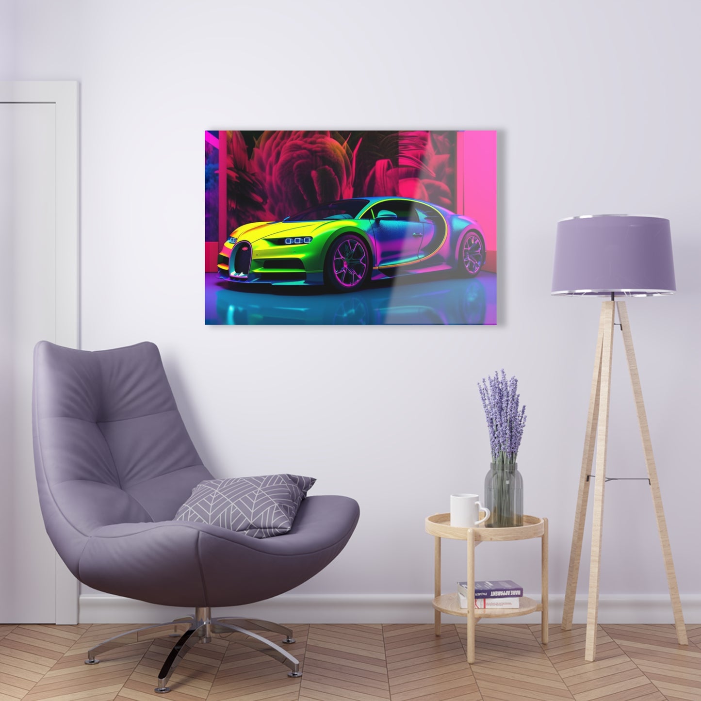 Acrylic Prints Florescent Bugatti Flair 1