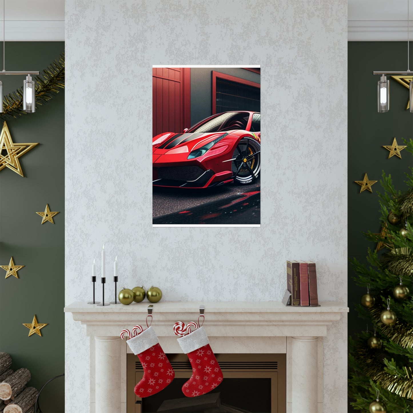 Premium Matte Vertical Posters Ferrari Hyper 1