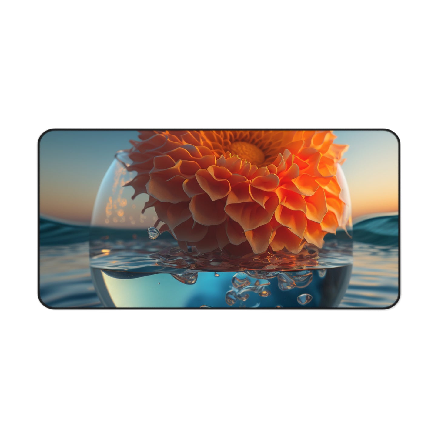 Desk Mat Dahlia Orange 4