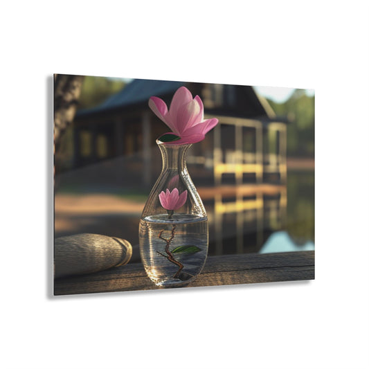 Acrylic Prints Magnolia in a Glass vase 4