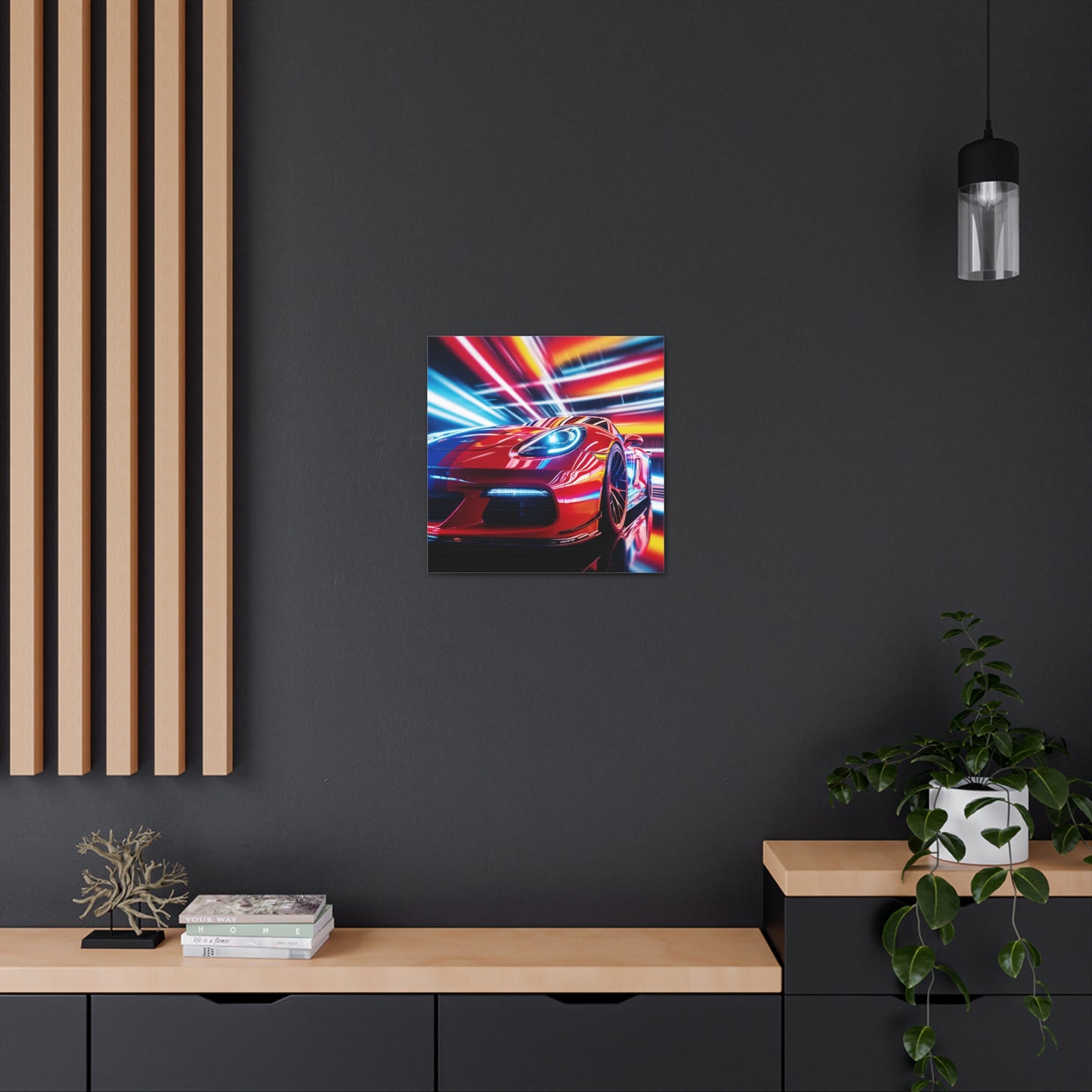 Canvas Gallery Wraps Macro Flag Ferrari 1