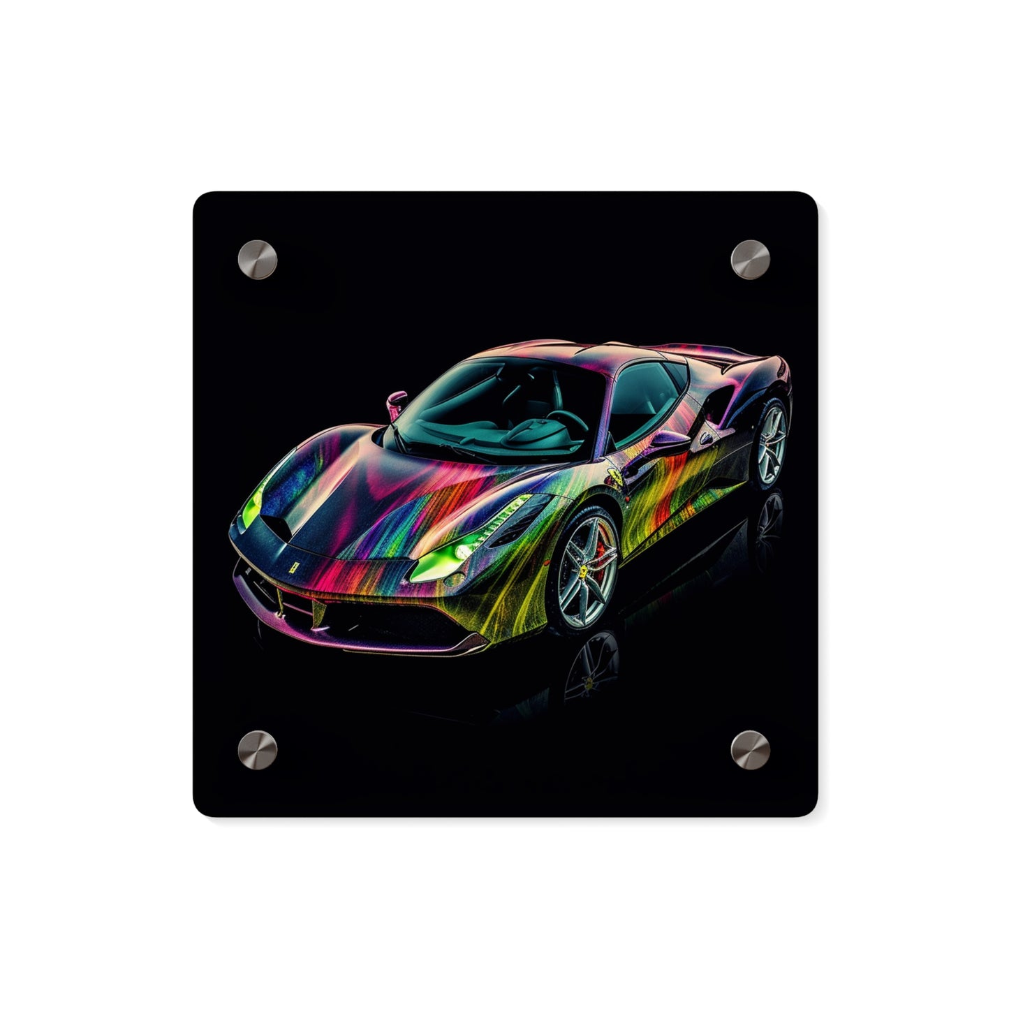 Acrylic Wall Art Panels Ferrari Color 3