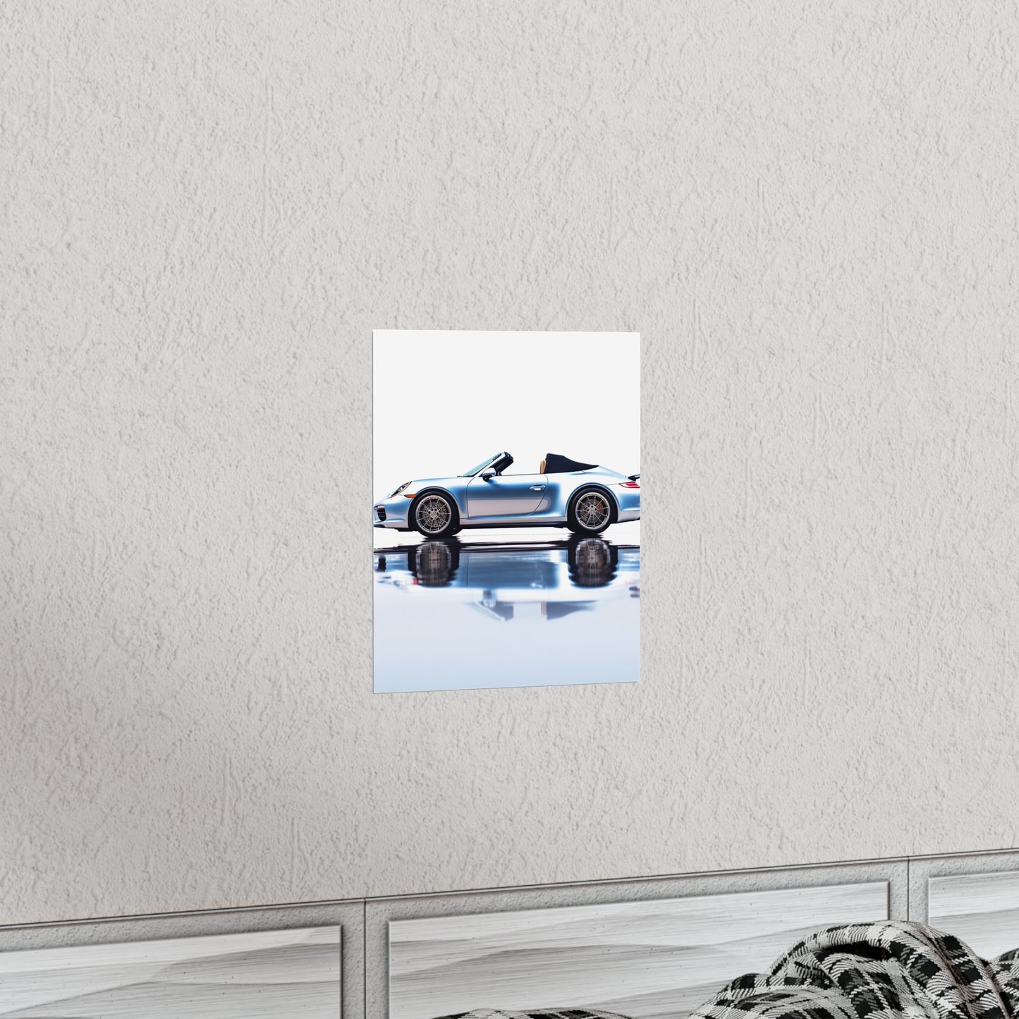 Premium Matte Vertical Posters 911 Speedster on water 1