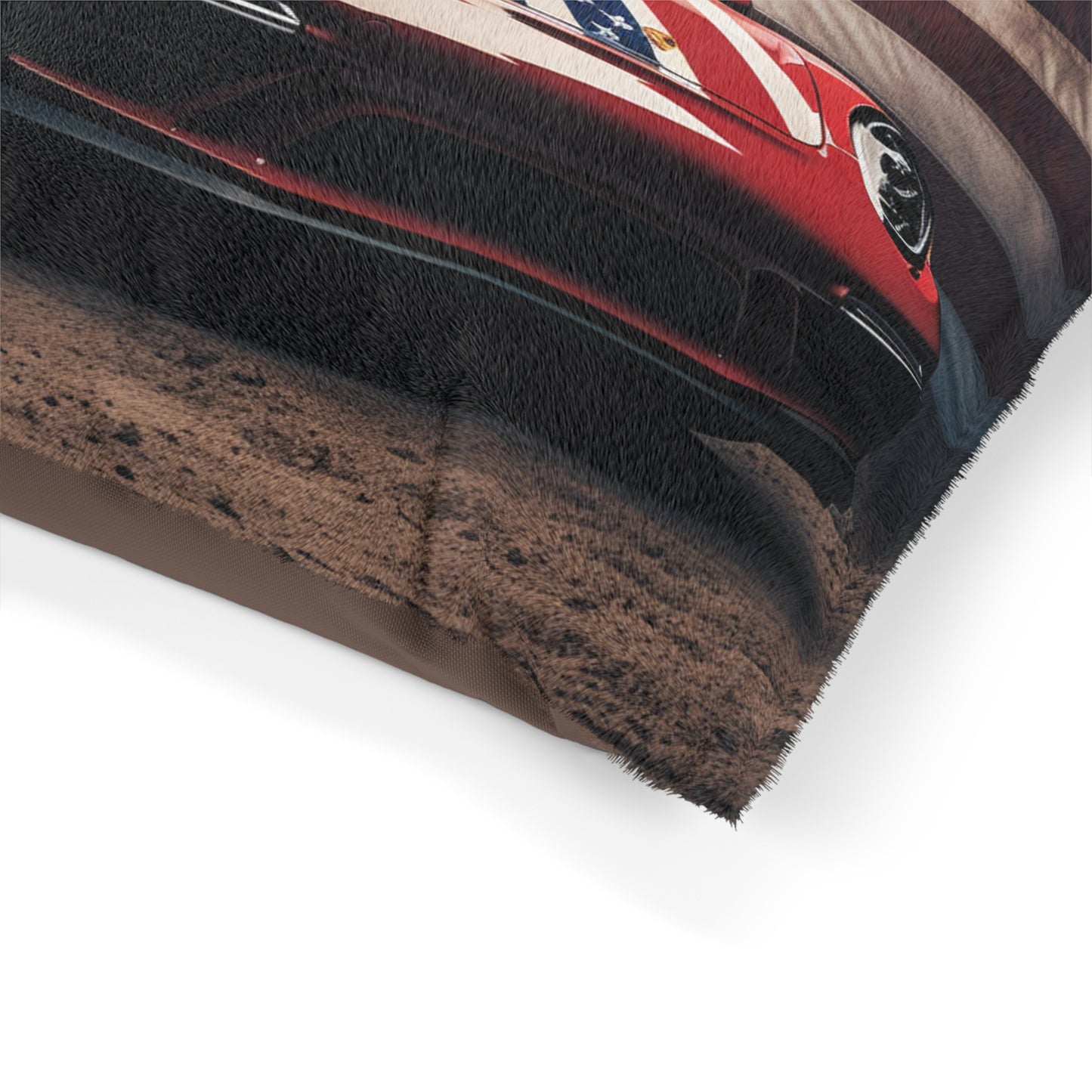 Pet Bed American Flag Background Porsche 3