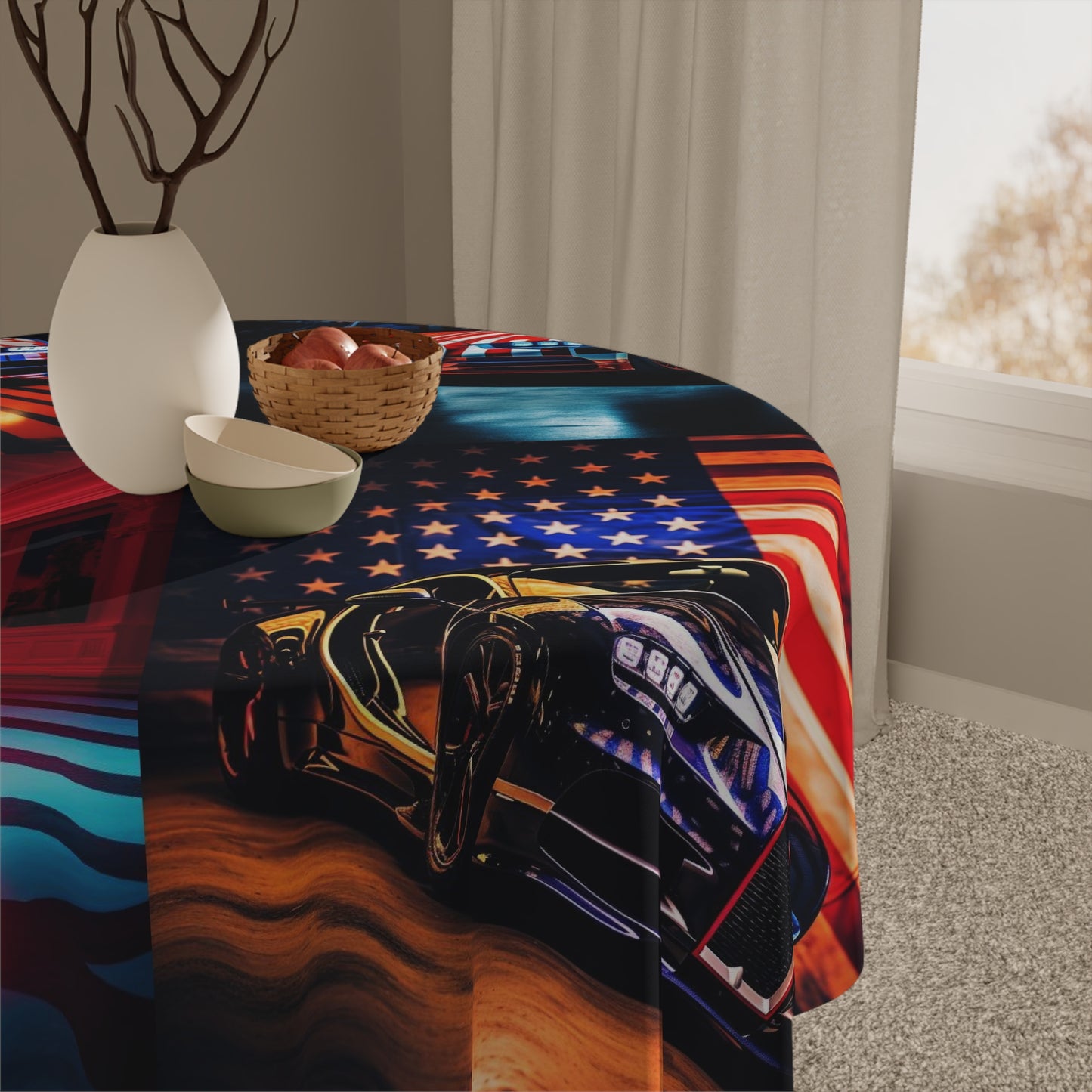 Tablecloth Macro Bugatti American Flag 5