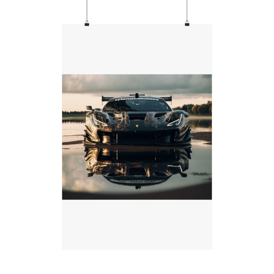 Premium Matte Vertical Posters Ferrari Lake 3