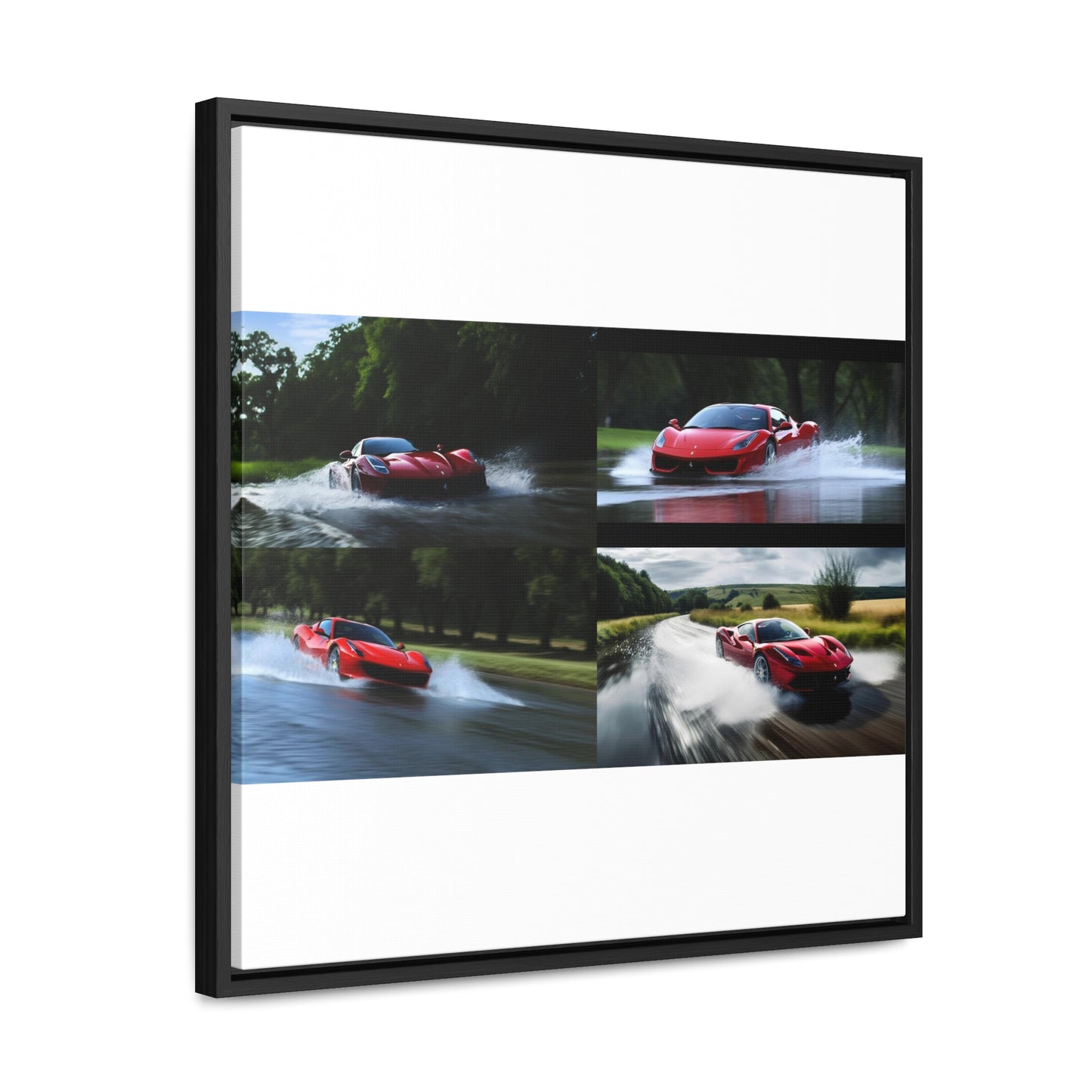 Gallery Canvas Wraps, Square Frame Water Ferrari Splash 5