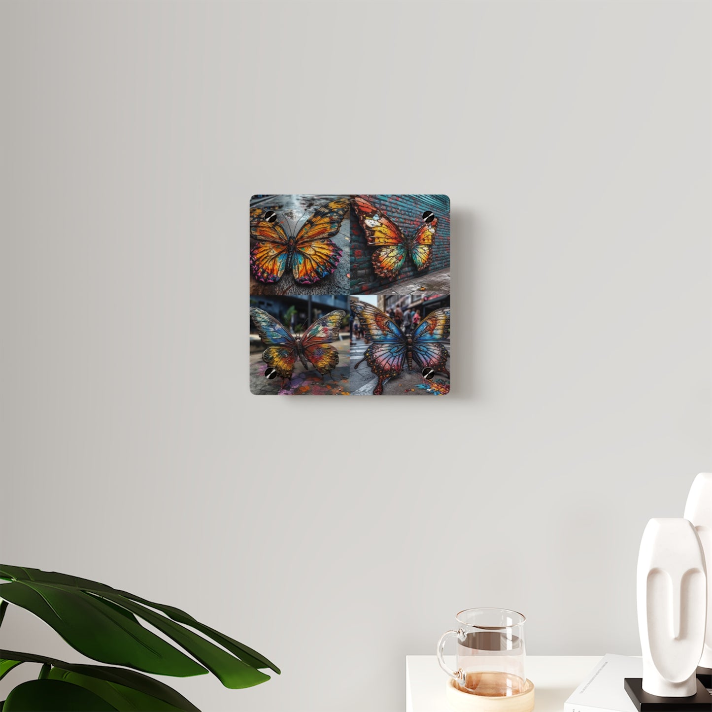 Acrylic Wall Art Panels Liquid Street Butterfly 5