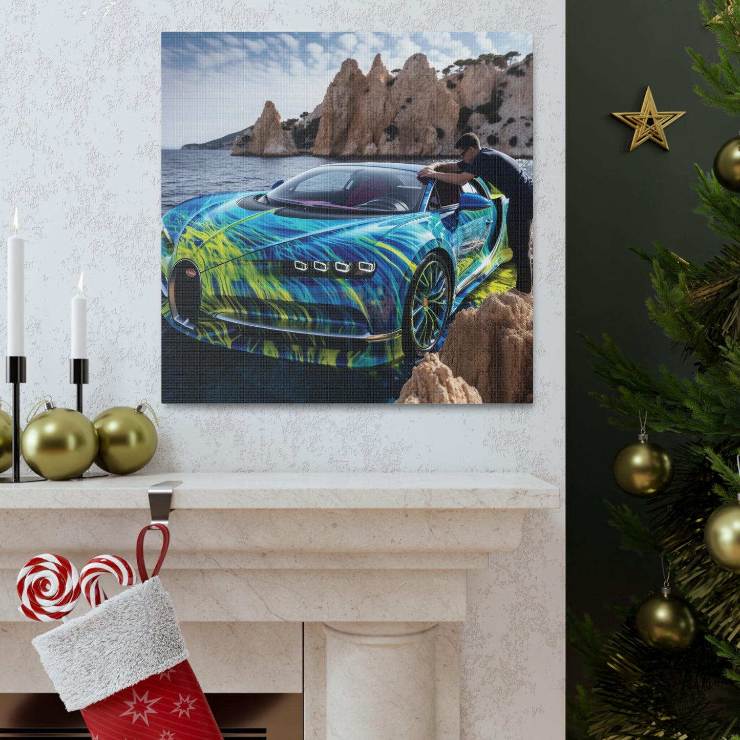 Canvas Gallery Wraps Bugatti Water 1