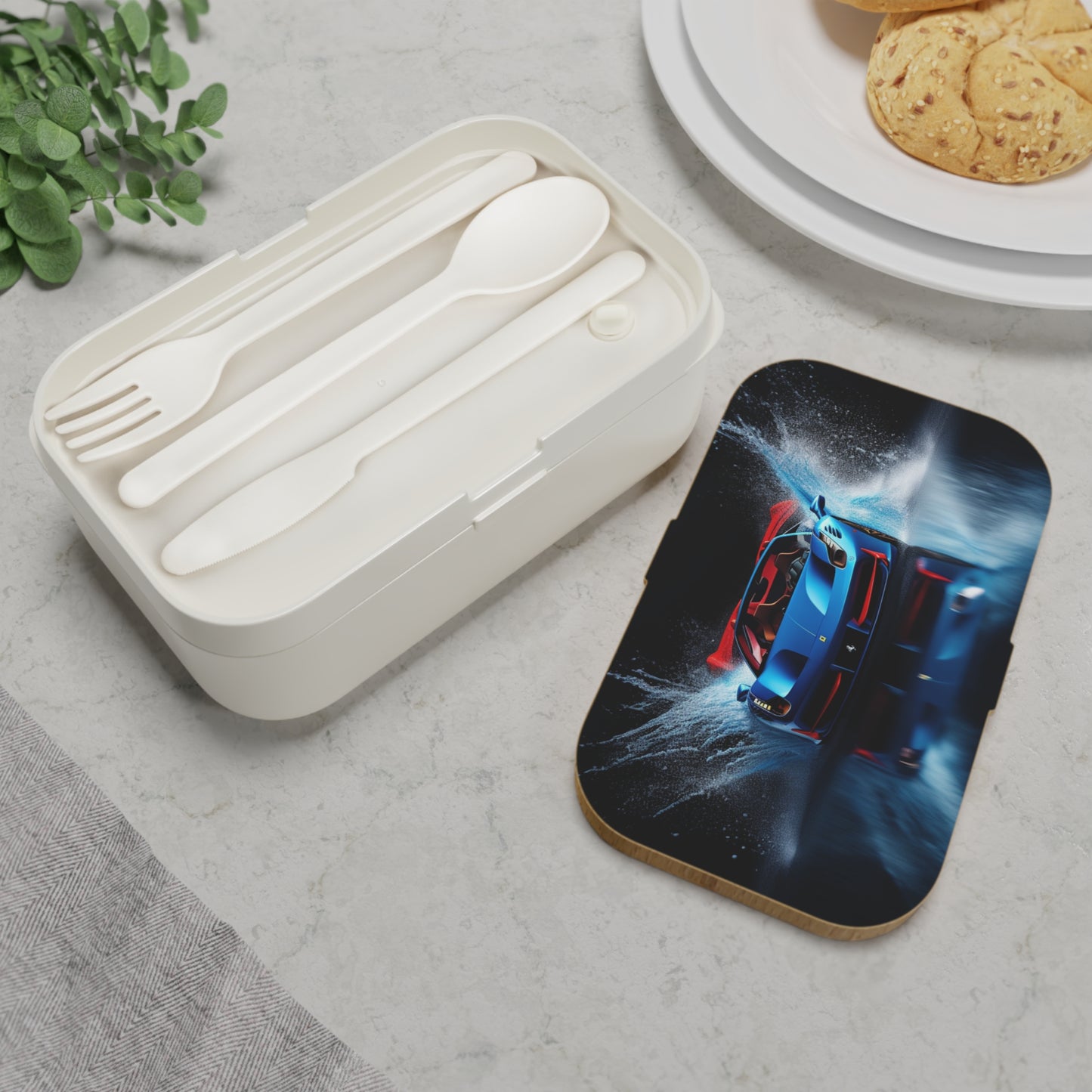 Bento Lunch Box Ferrari Water Splash 1
