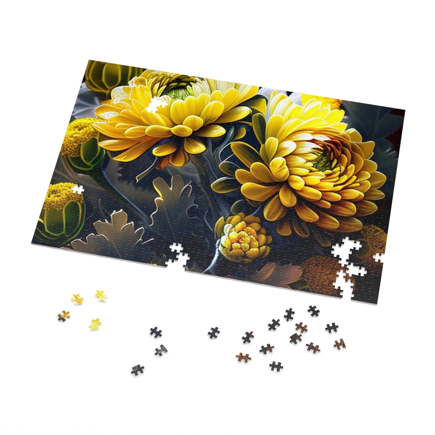 Jigsaw Puzzle (30, 110, 252, 500,1000-Piece) Yellow Hermosas Flores Amarillas 3