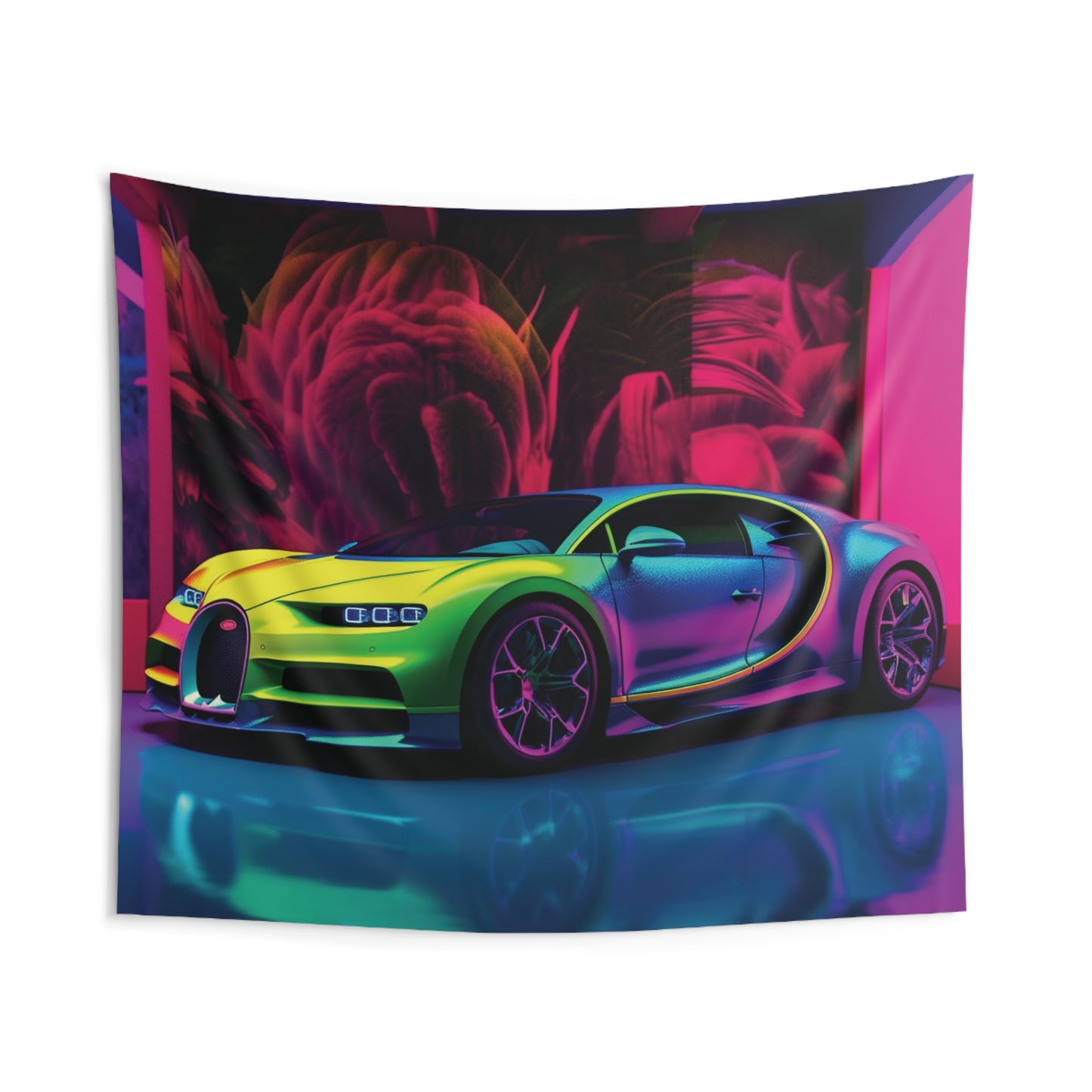 Indoor Wall Tapestries Florescent Bugatti Flair 1