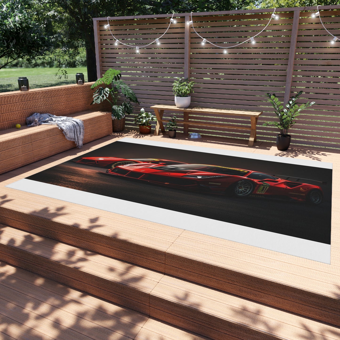 Outdoor Rug  Ferrari Red 4