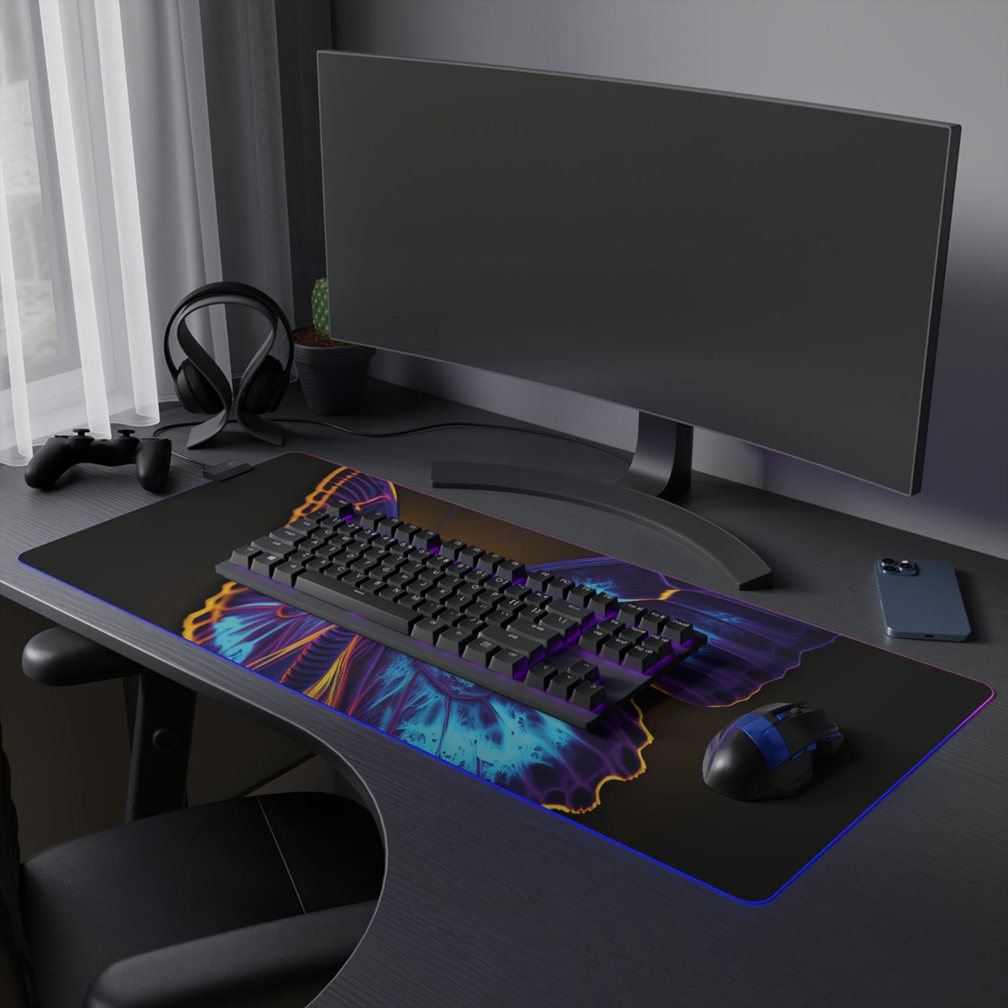 LED Gaming Mouse Pad Thermal Butterfly 4