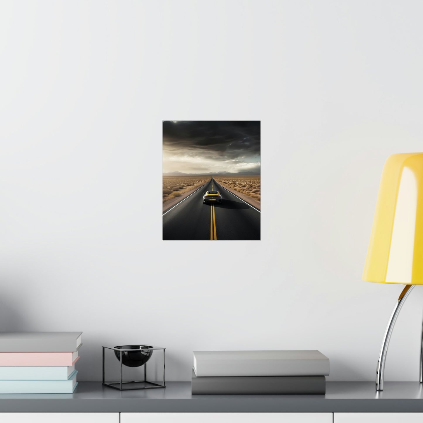 Premium Matte Vertical Posters Ferrari Road 2