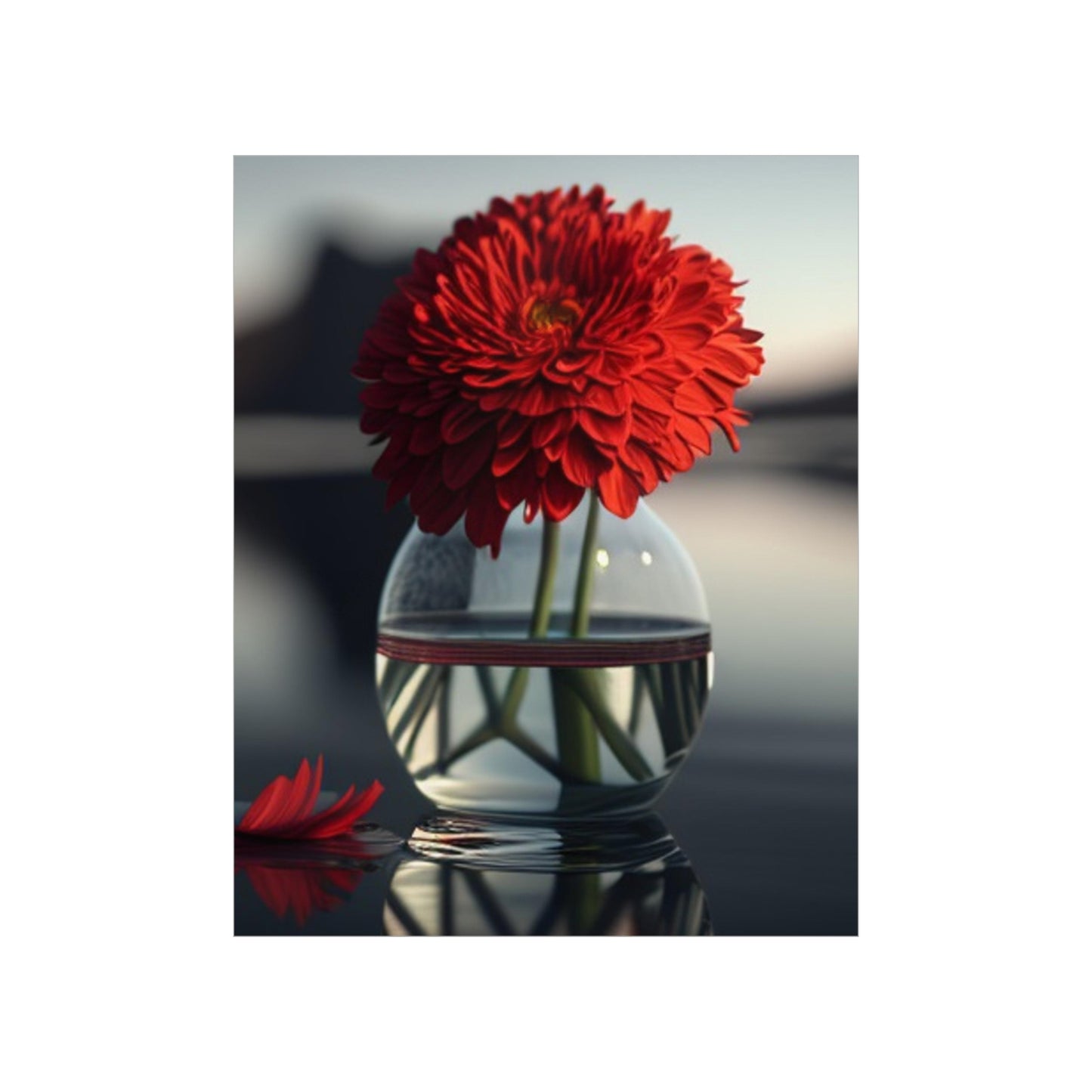 Premium Matte Vertical Posters Chrysanthemum 2