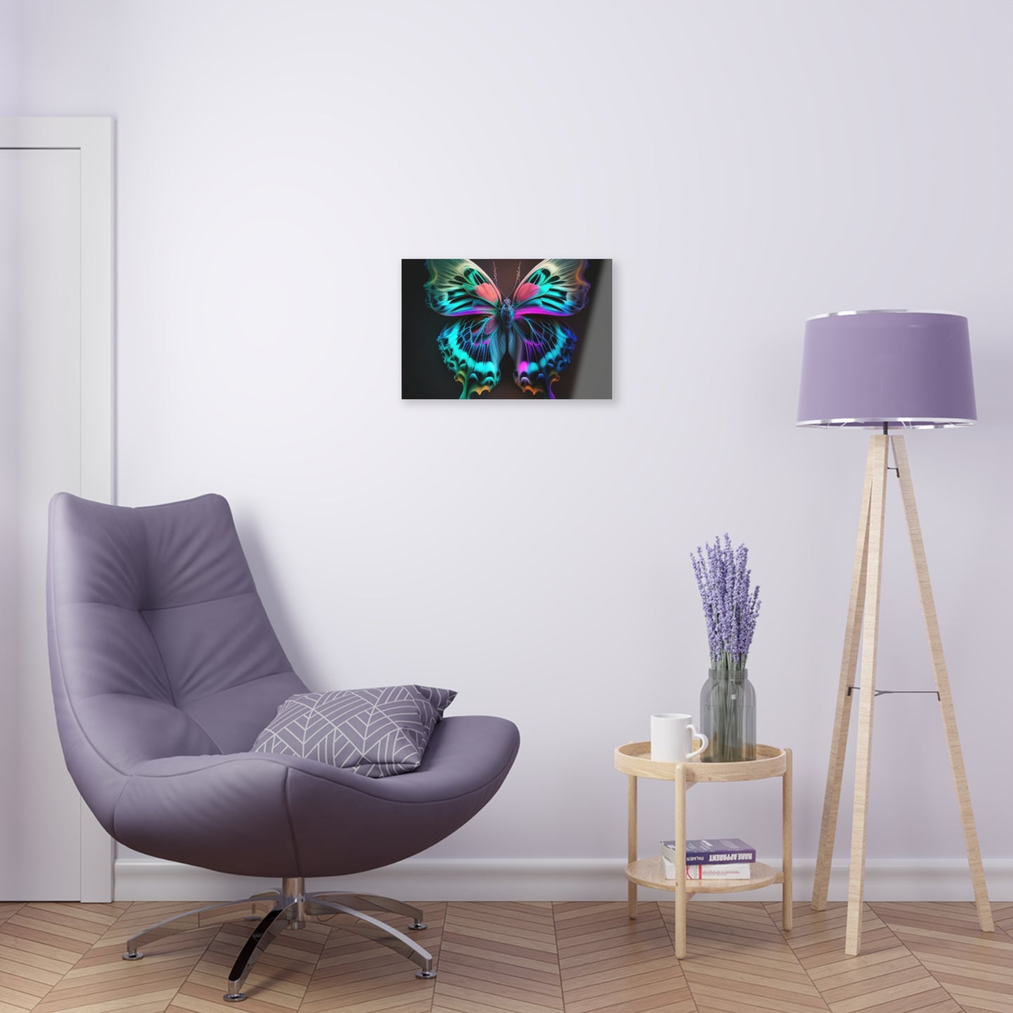 Acrylic Prints Neon Butterfly Fusion 1