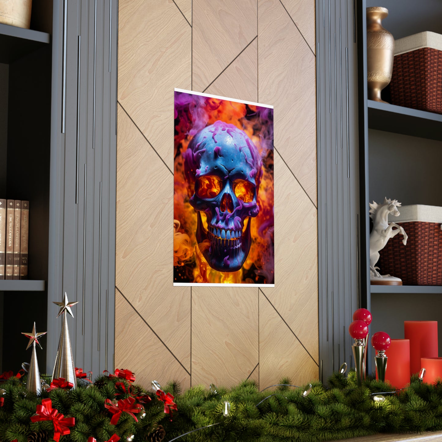 Premium Matte Vertical Posters Macro Skull 3