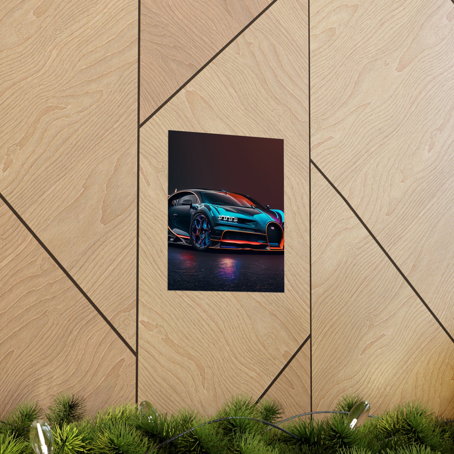 Premium Matte Vertical Posters Bugatti Chiron Super 1