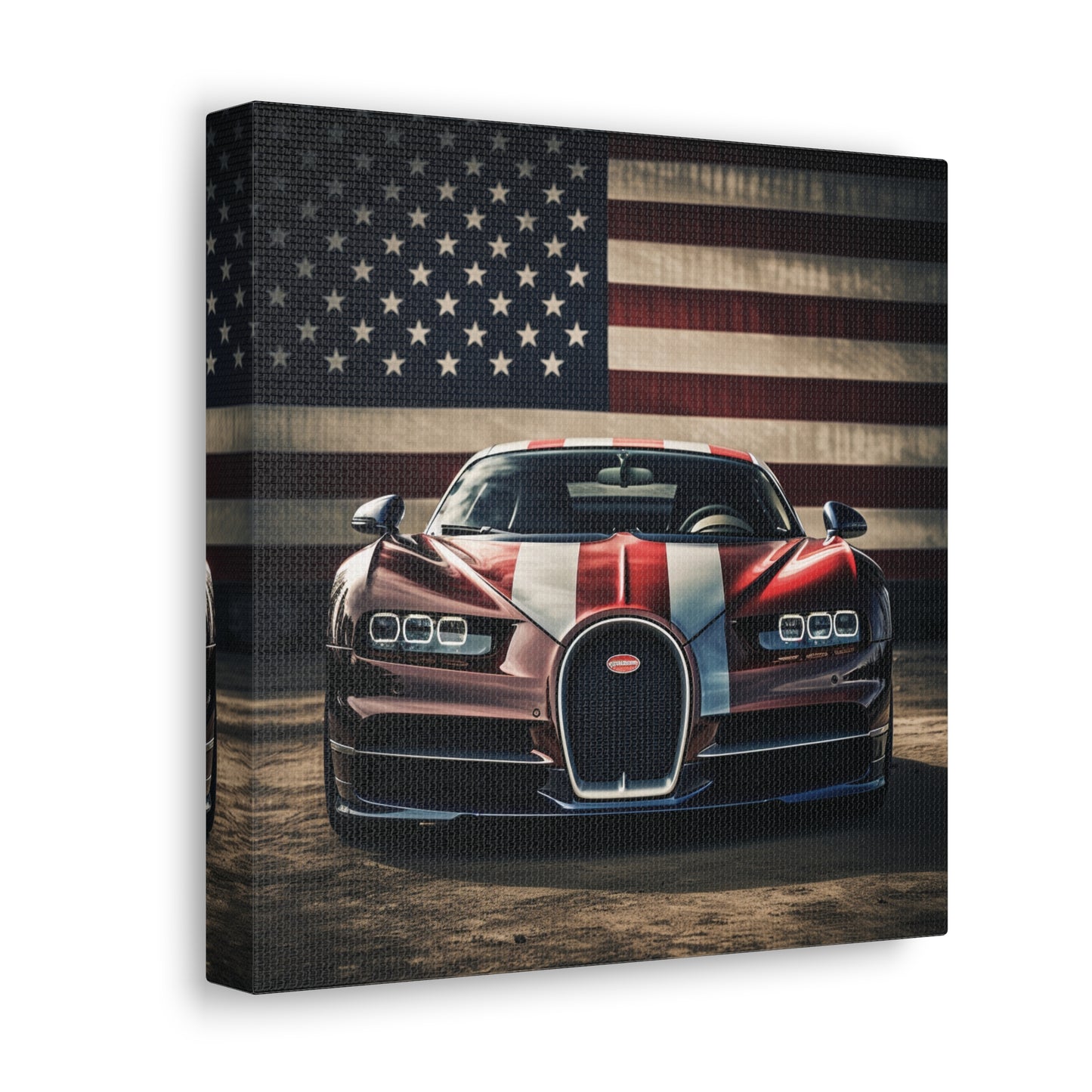 Canvas Gallery Wraps Bugatti Flag 1