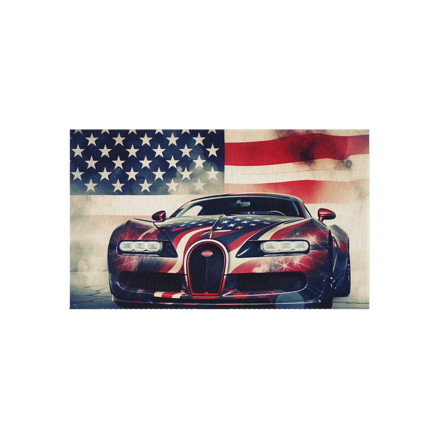 Outdoor Rug  Abstract American Flag Background Bugatti 1