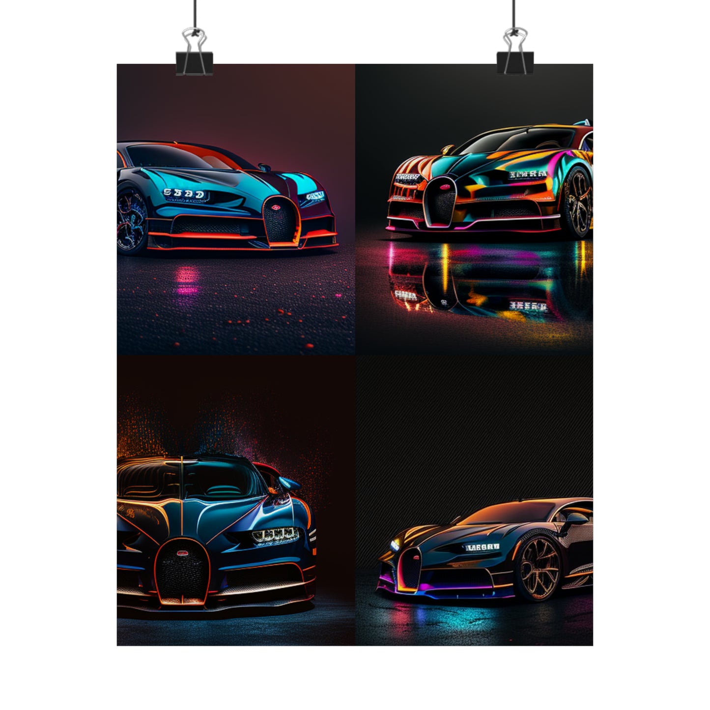 Premium Matte Vertical Posters Bugatti Chiron Super 5