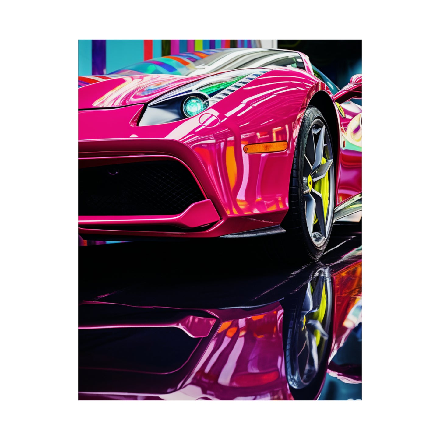 Premium Matte Vertical Posters Ferrari Flair Macro 2