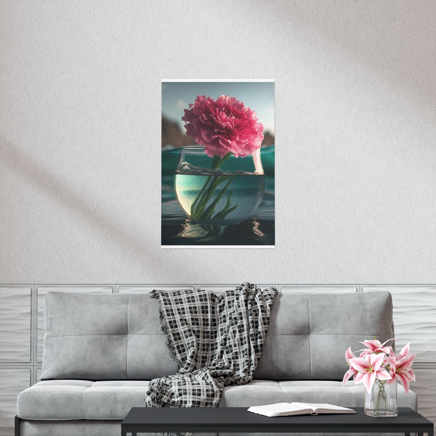 Premium Matte Vertical Posters Carnation 1