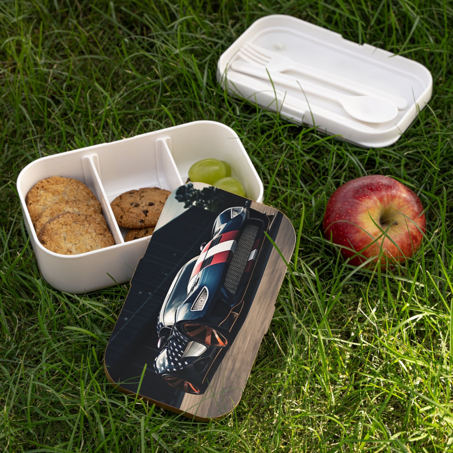 Bento Lunch Box Bugatti Flag American 2