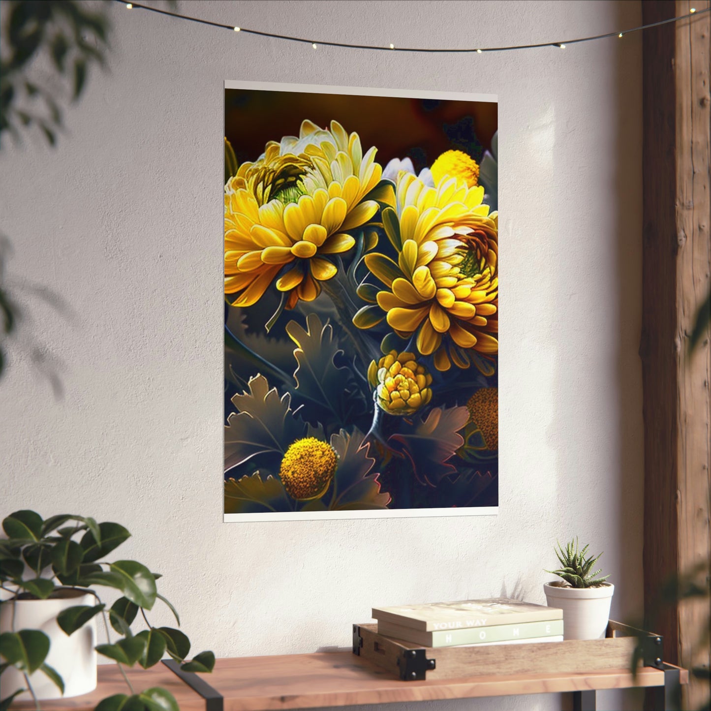 Premium Matte Vertical Posters Yellow Hermosas Flores Amarillas 3