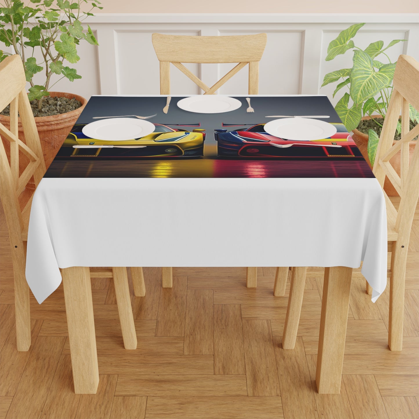 Tablecloth Ferrari Red Blue 1