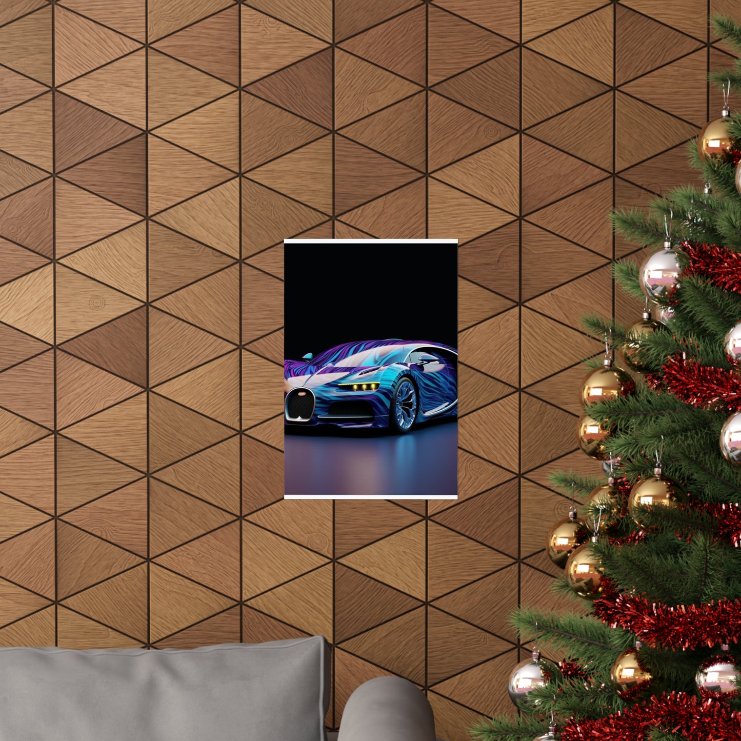 Premium Matte Vertical Posters Bugatti Abstract Flair 3