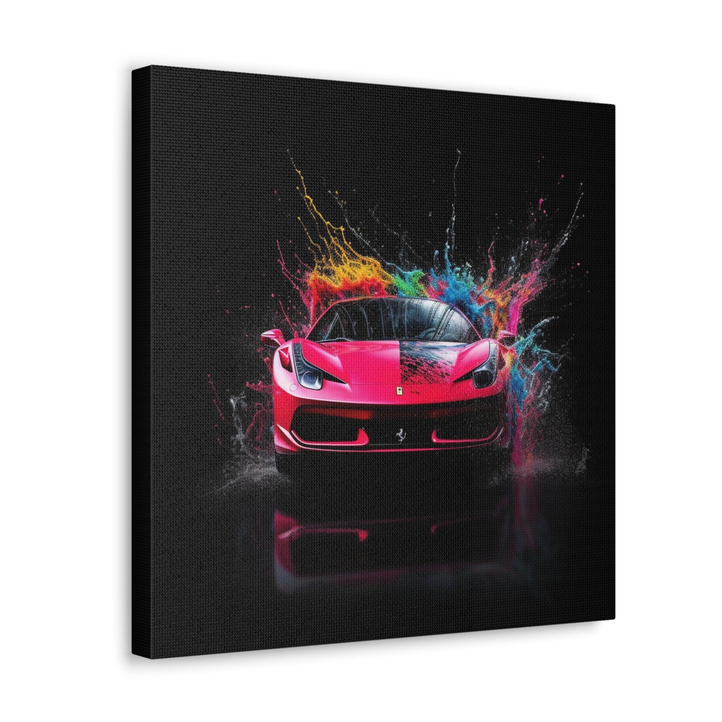 Canvas Gallery Wraps Ferrari Water Splash 2