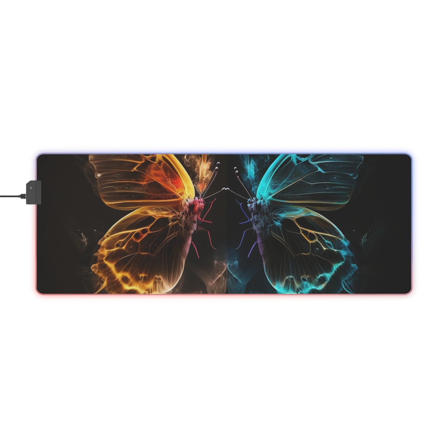 LED Gaming Mouse Pad Kiss Neon Butterfly 7