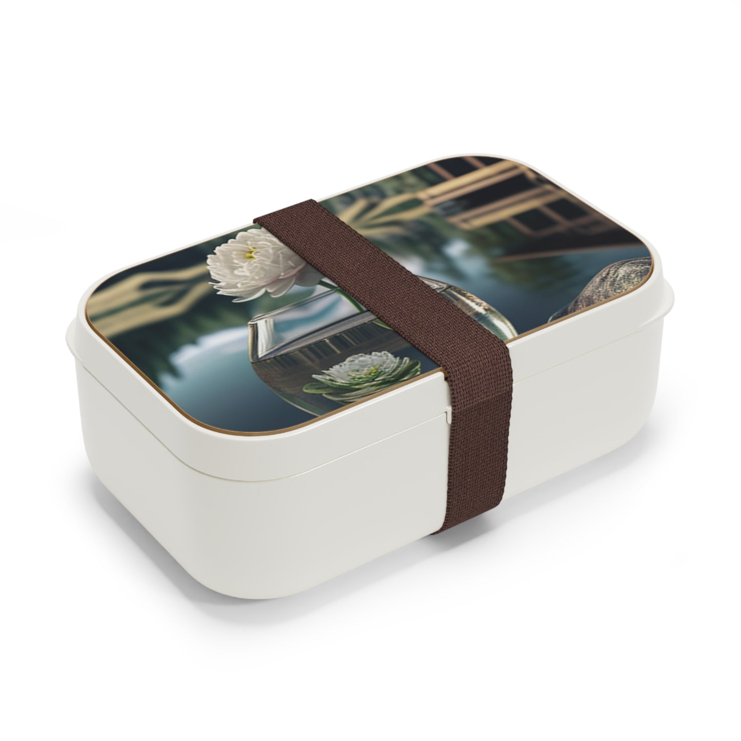 Bento Lunch Box White Peony glass vase 2
