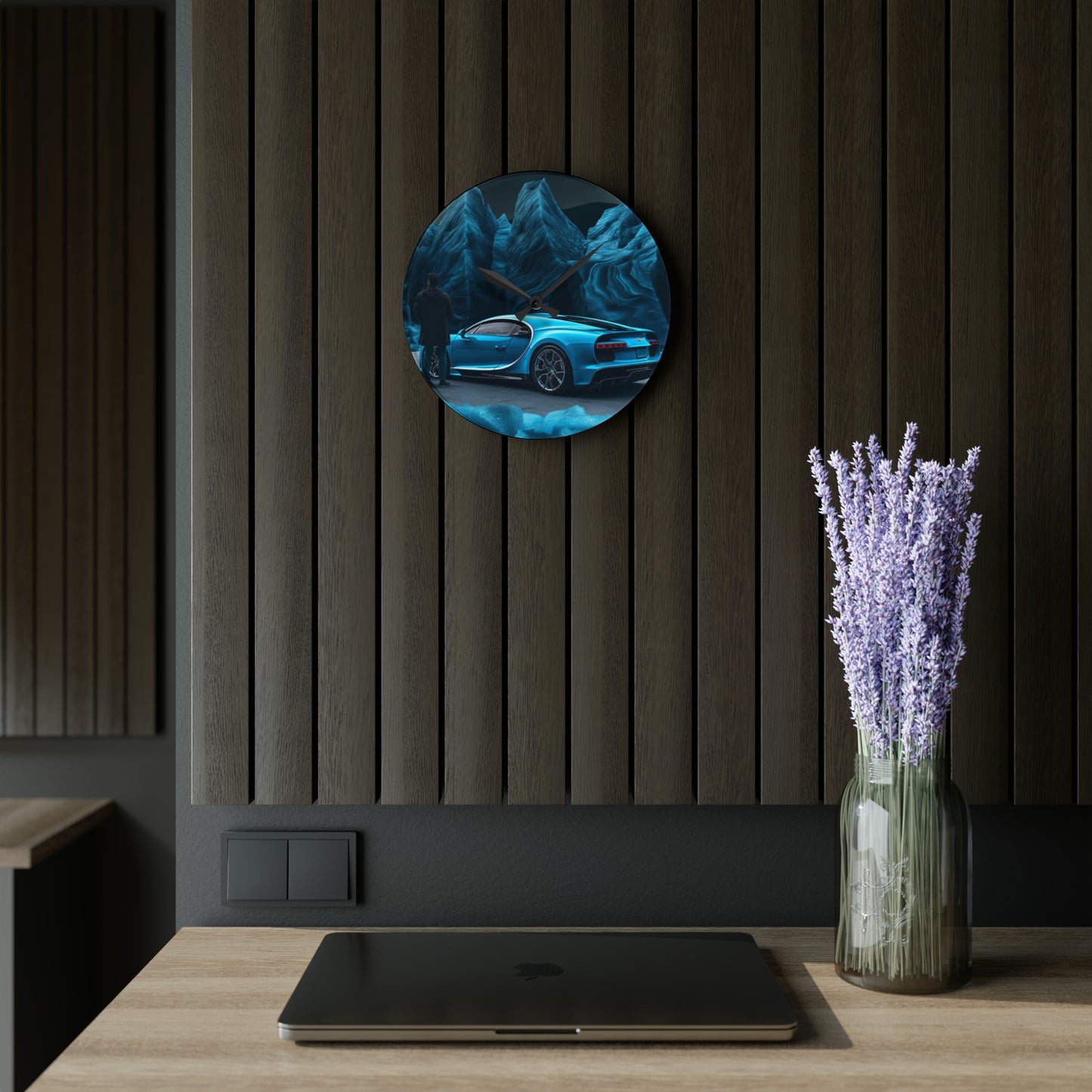 Acrylic Wall Clock Bugatti Real Look 3