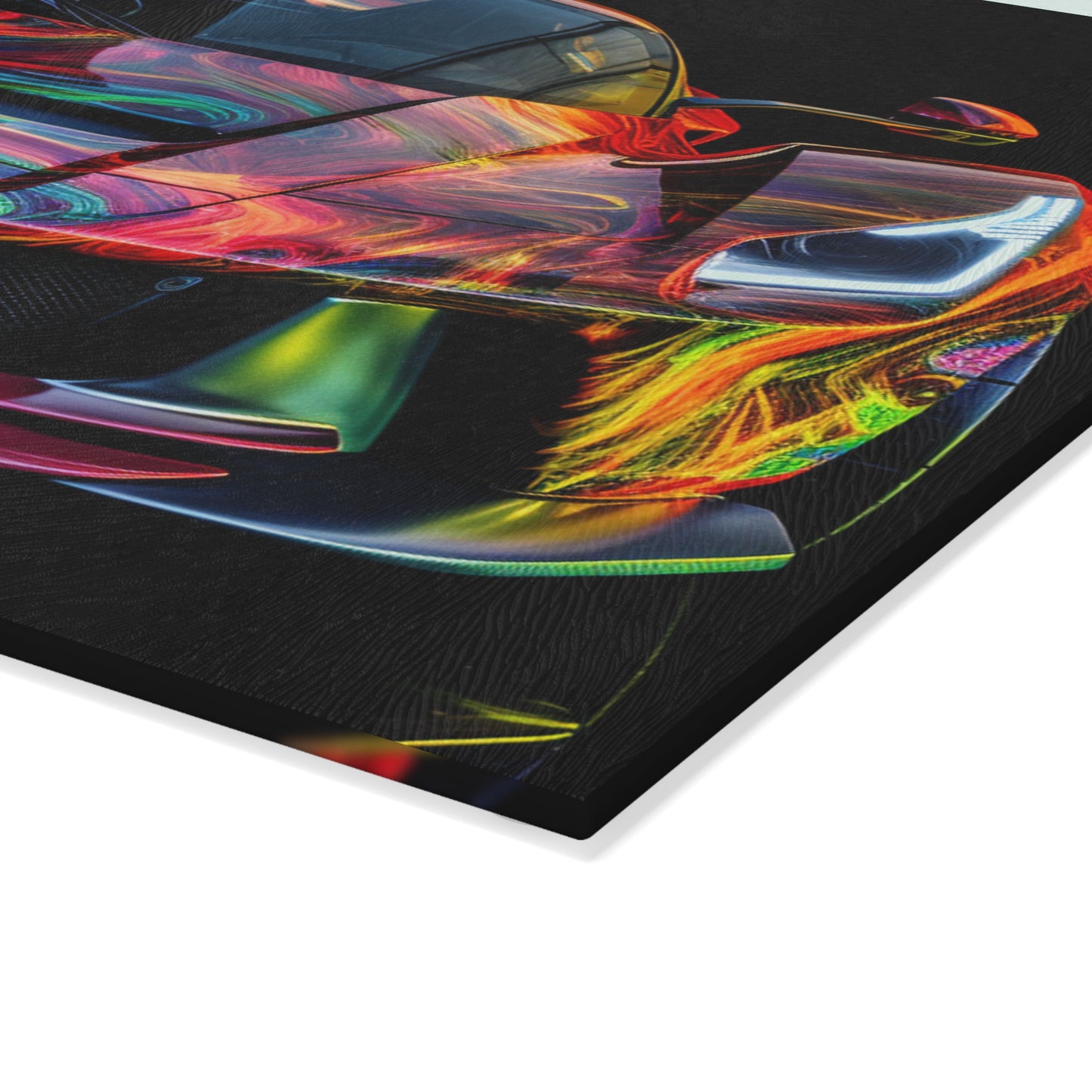 Glass Cutting Board Ferrari Neon 3