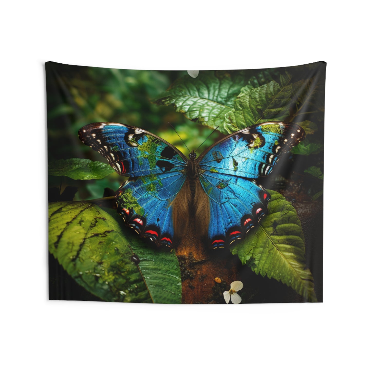 Indoor Wall Tapestries Jungle Butterfly 2