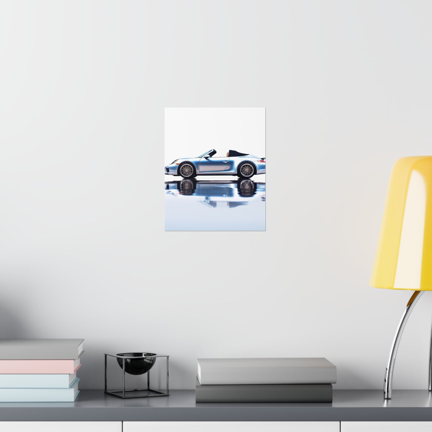 Premium Matte Vertical Posters 911 Speedster on water 1