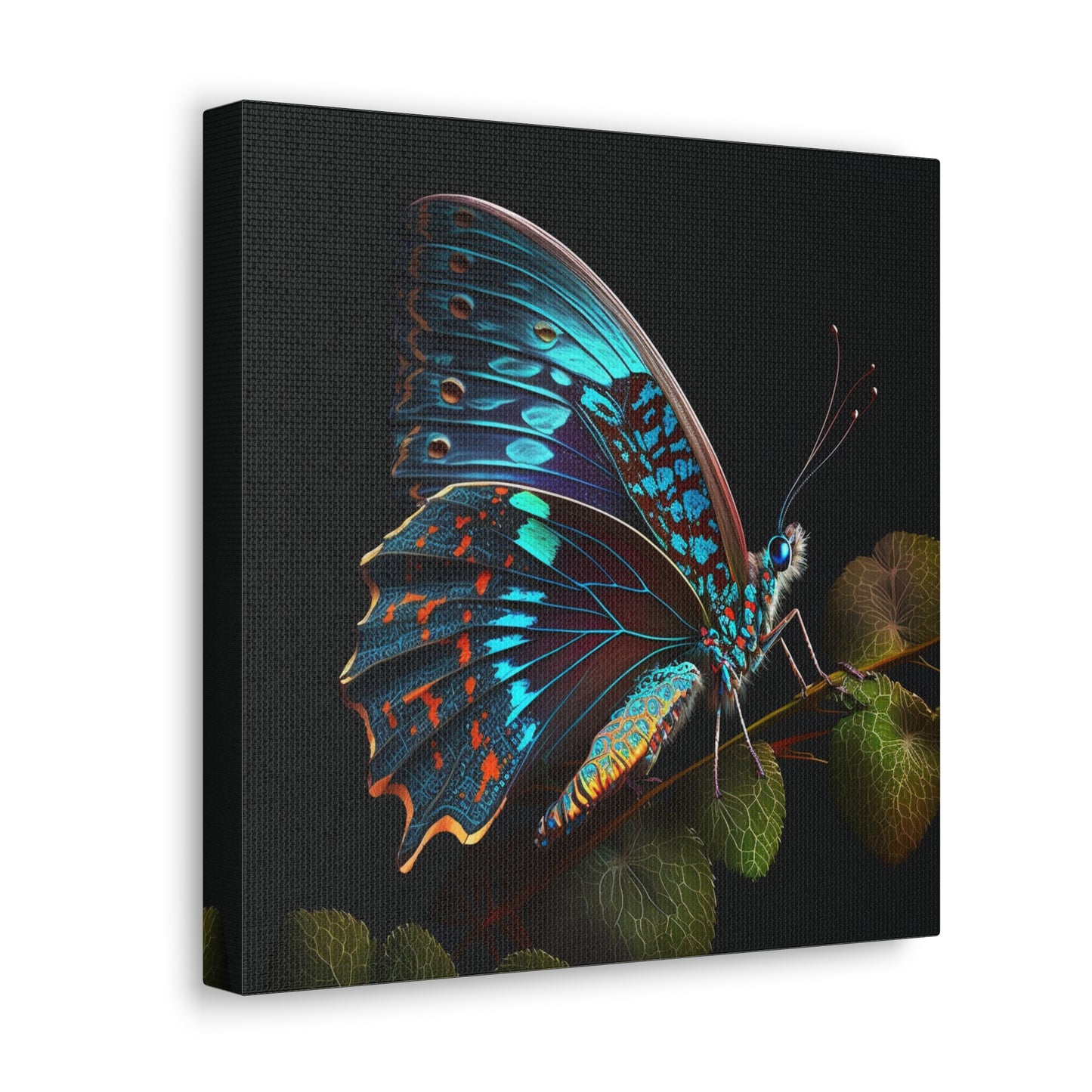 Canvas Gallery Wraps Hue Neon Butterfly 2