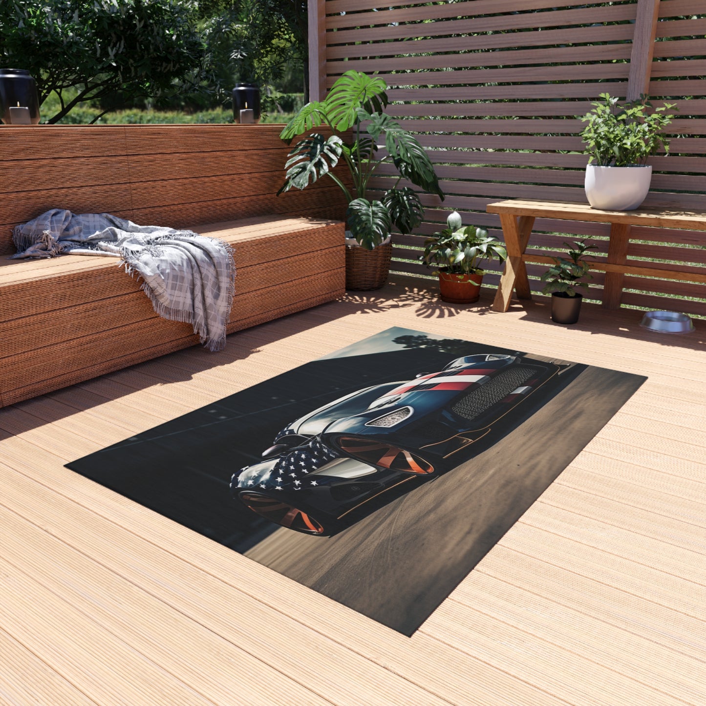 Outdoor Rug  Bugatti Flag American 2