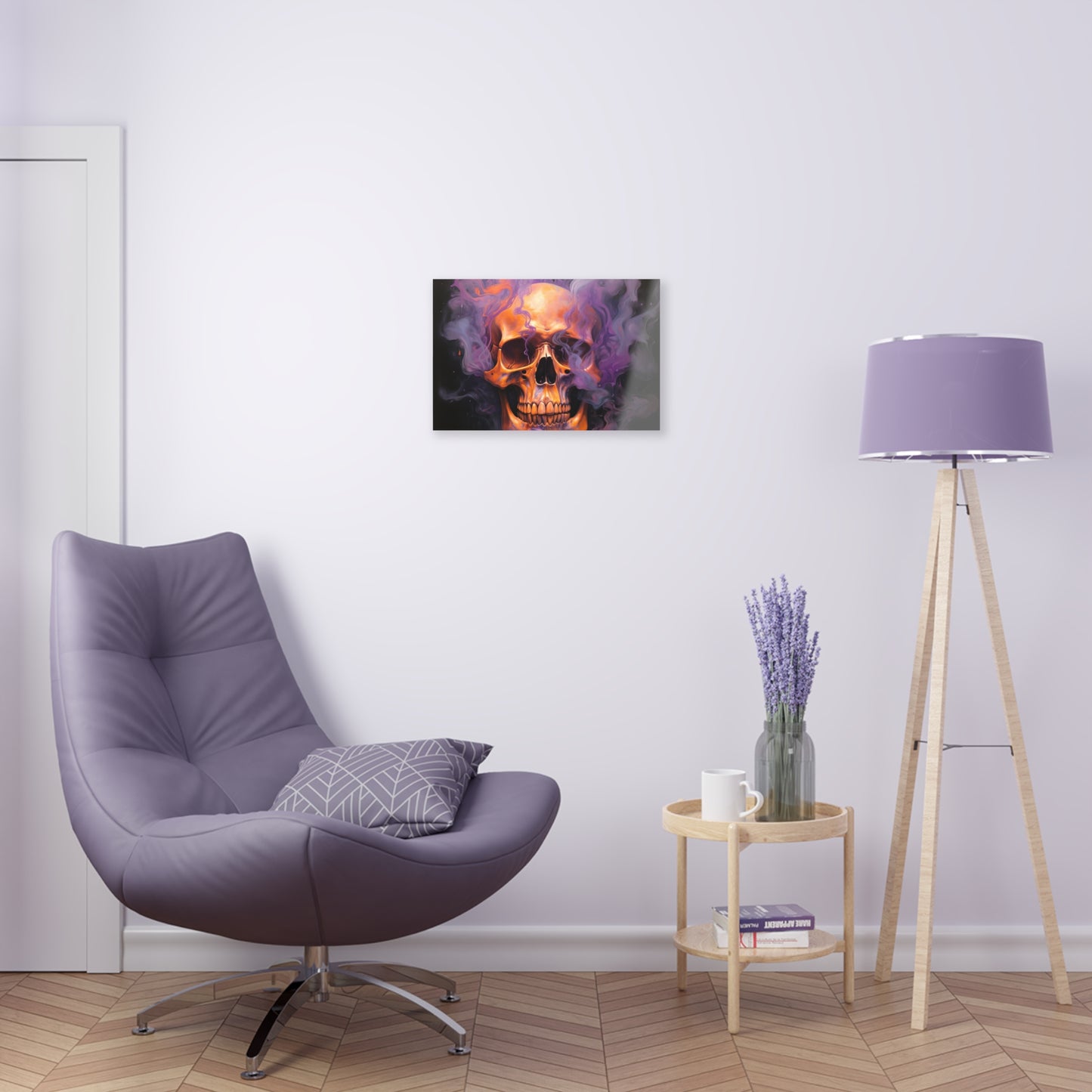 Acrylic Prints Skull Flames 4