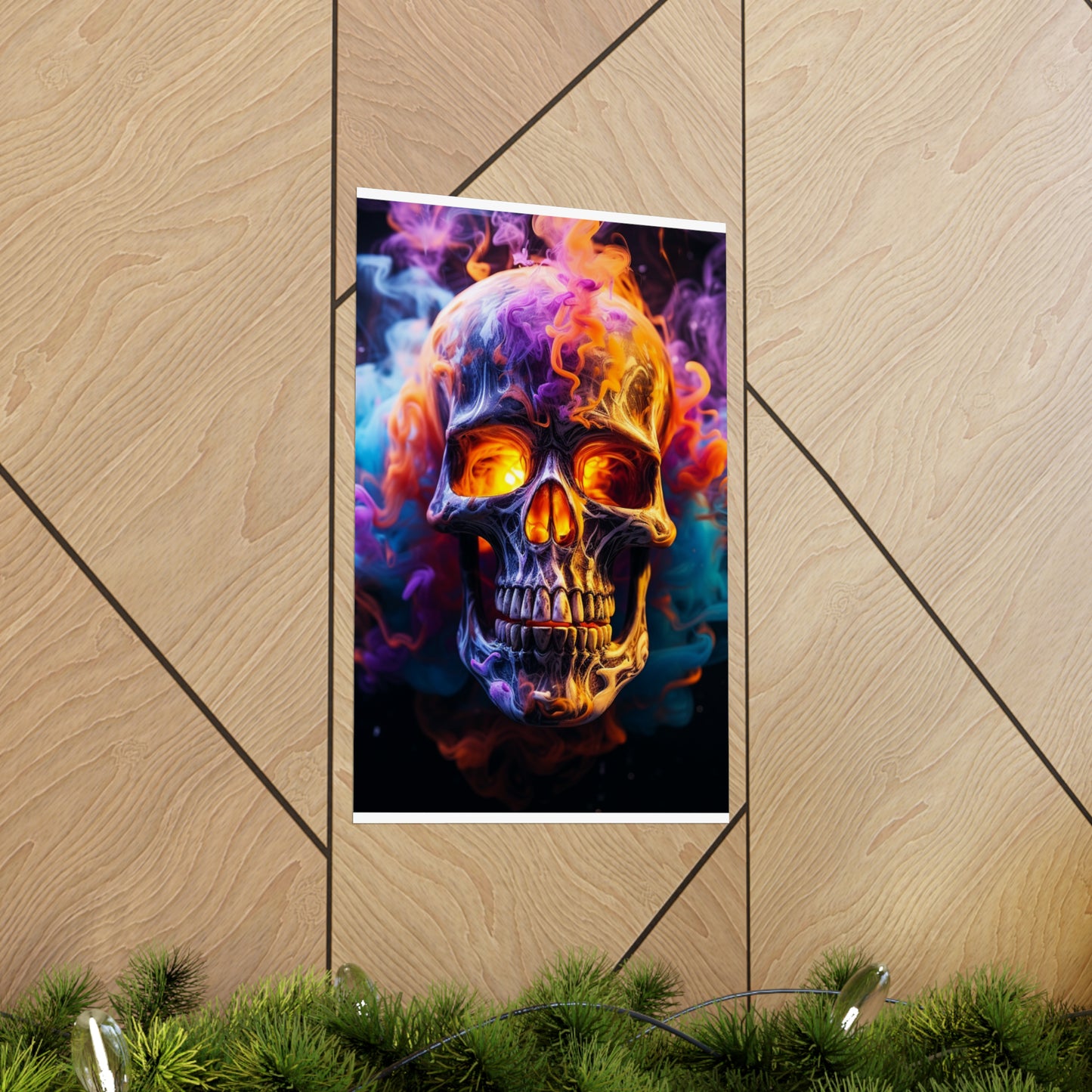 Premium Matte Vertical Posters Macro Skull 2