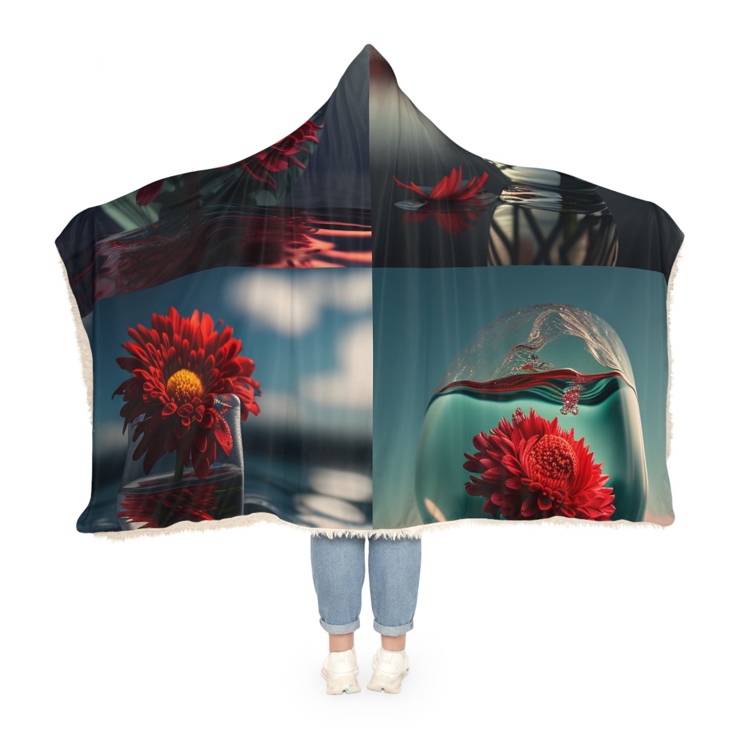 Snuggle Hooded Blanket Chrysanthemum 5