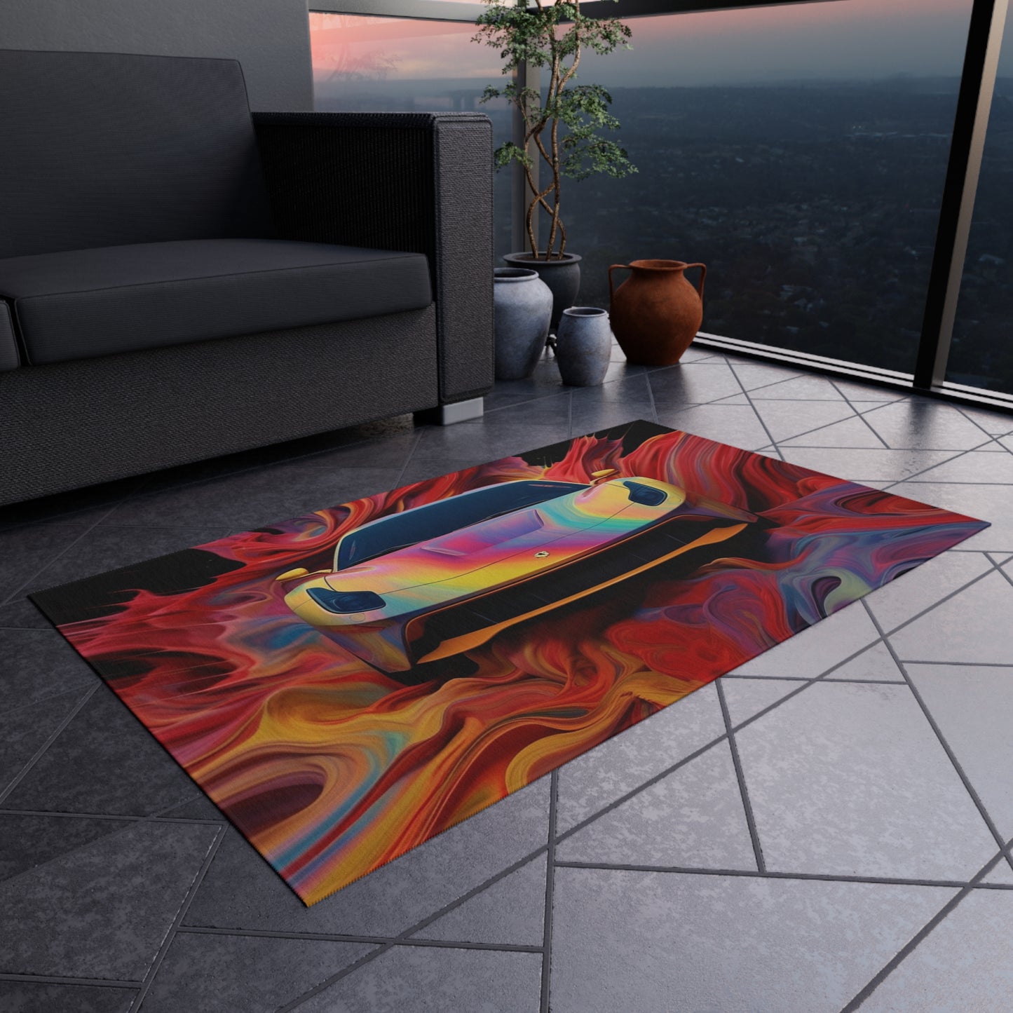 Outdoor Rug  Ferrari Water Fusion 1