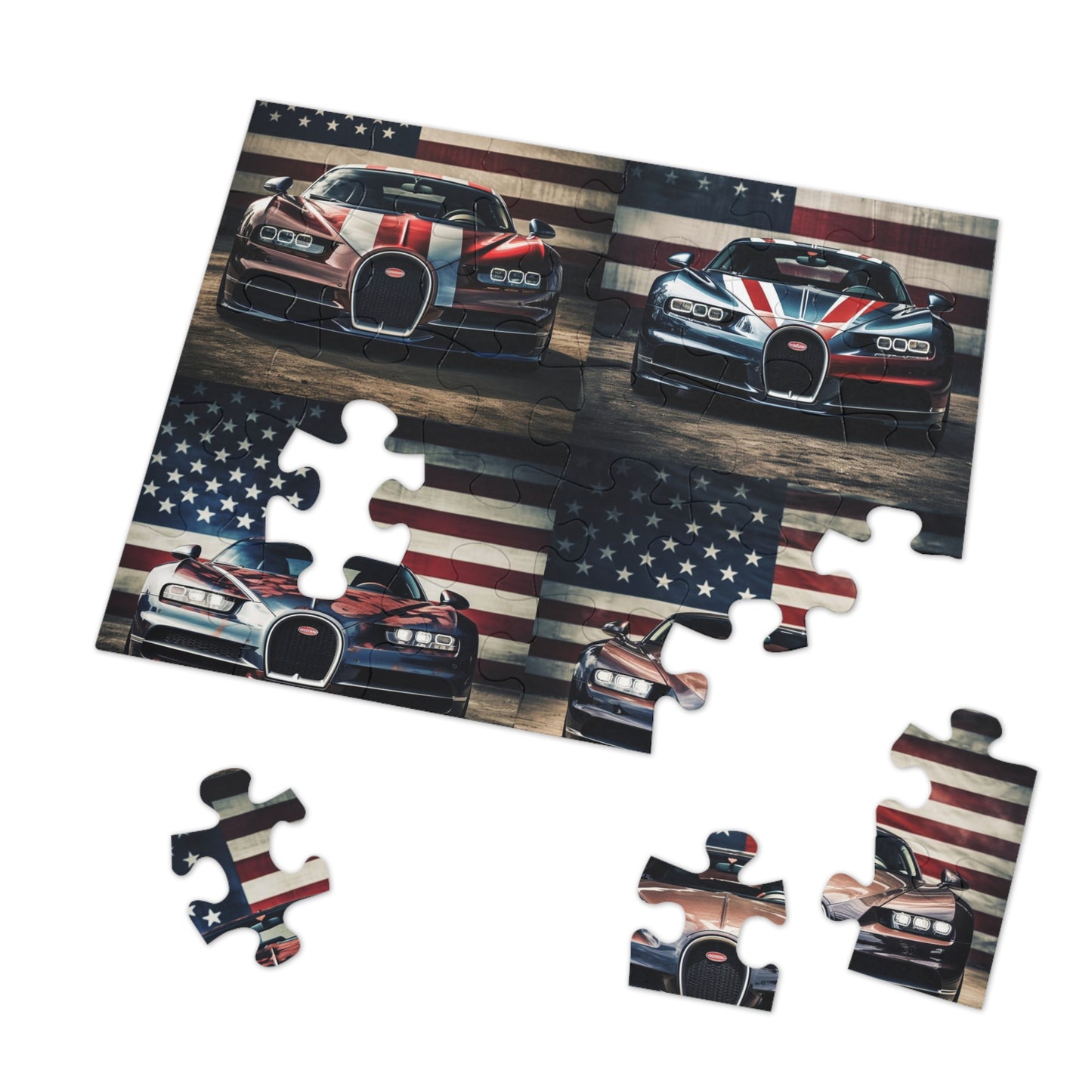 Jigsaw Puzzle (30, 110, 252, 500,1000-Piece) Bugatti Flag 5