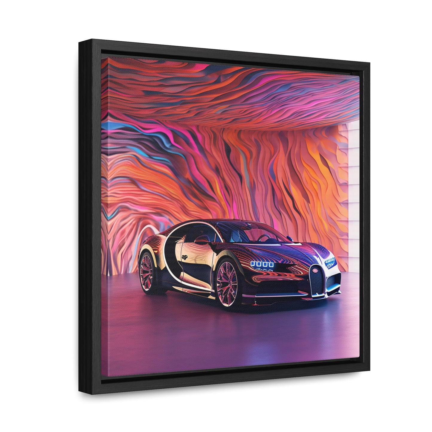 Gallery Canvas Wraps, Square Frame Bugatti Abstract Flair 4